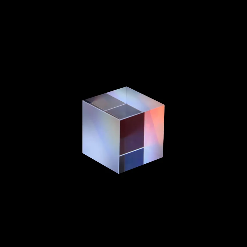 Дихройное стекло 25 мм оптический цвет X Cube четырехсторонний полированный K9
