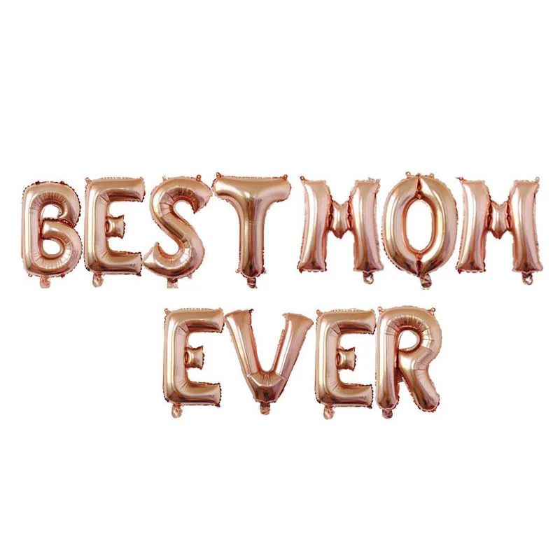 Воздушные шары с надписью Best MOM Ever 16 дюймов | Дом и сад