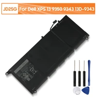 original replacement laptop battery jd25g for dell xps 13 9350 9343 13d 9343 jhxpy 90v7w 0n7t6 5k9cp rechargeable battery 52wh