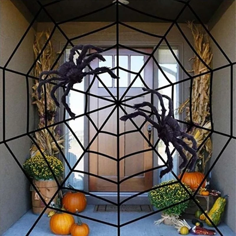1 5 метров Счастливого Хэллоуина Паук Паутина ужас вечерние украшения бар дом с