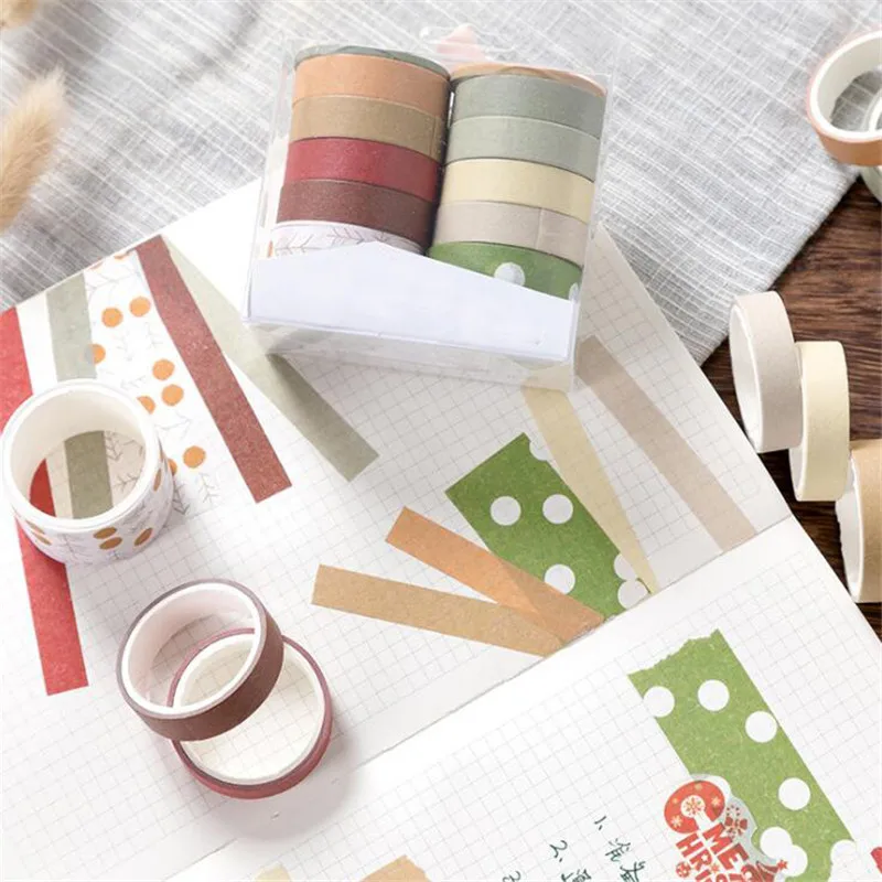 Japanese Stickers Scrapbooking Supplies Sticker Korean Style Tape Stationery Washi Set Decoration For Home | Дом и сад