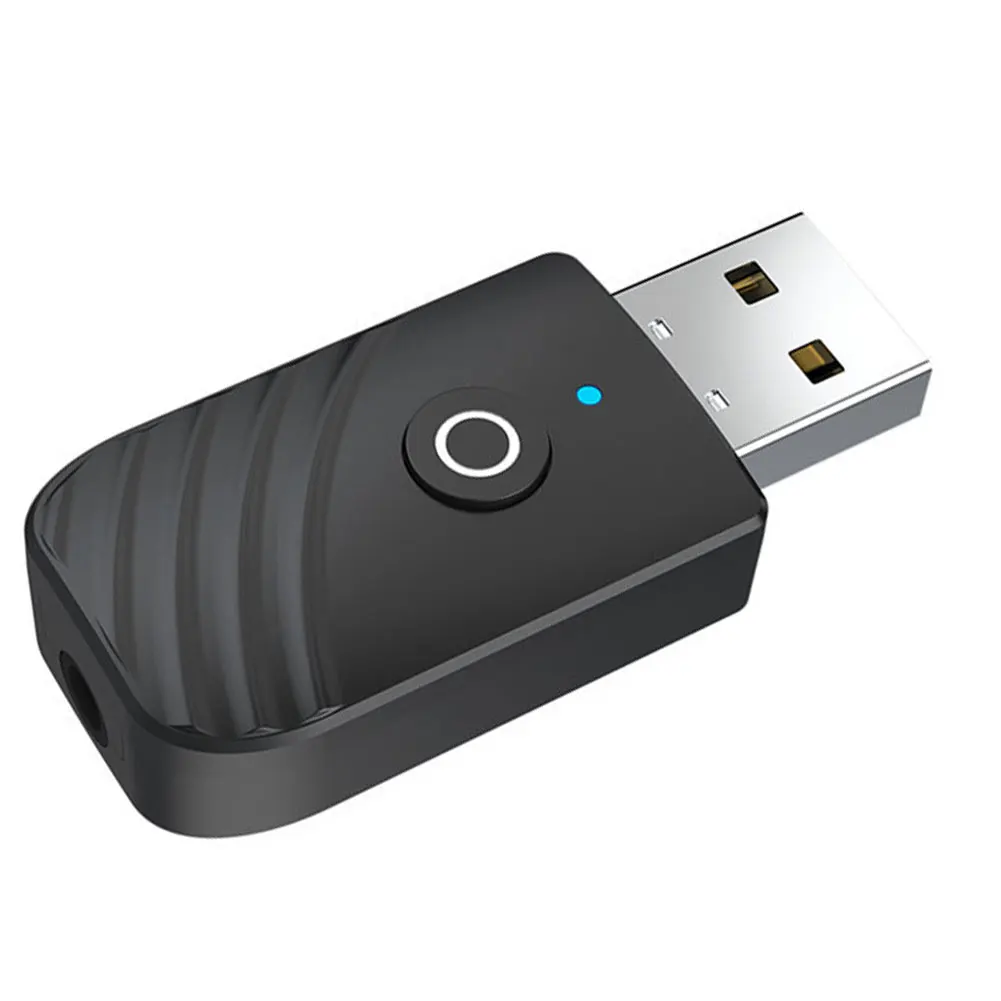 

2021 New Bluetooth 5.0 USB Audio Receiver Transmitter Adapter Three-In-One USB Adapter For TV Computer Car Earphone Speakers