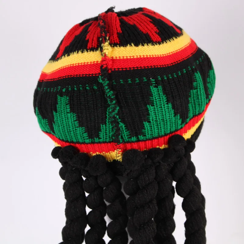 Модный японский головной убор Rasta парик дредов берет Карибского моря шерстяной