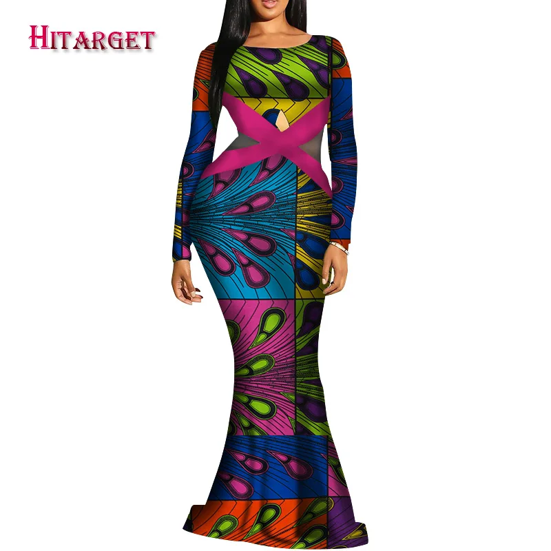 Новинка 2019 африканские платья с принтом воска Анкары для женщин африканская