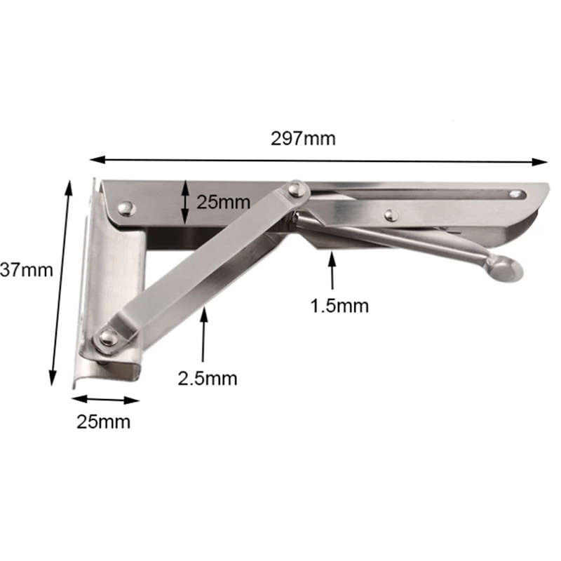Высокое качество бытовой треугольный складной кронштейн металлический фиксатор