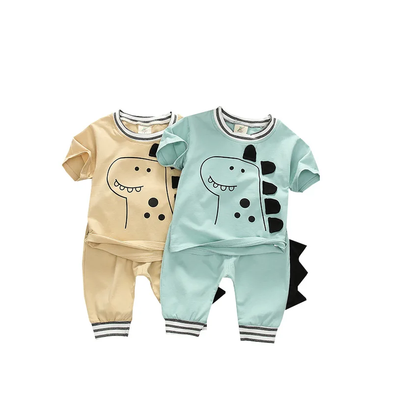 

Fashion Baby Boys Clothes Summer Children Cotton Printed T-shirt Shorts 2Pcs/sets Infant Cartoon Outfit Kids Toddler Tracksuits