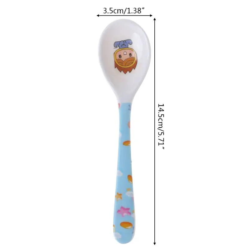 

Baby Spoon Straight Head Feeding Training Cutlery Dishes Tableware Infant Children Kids Safe Feeder Learning Supplies Dropship