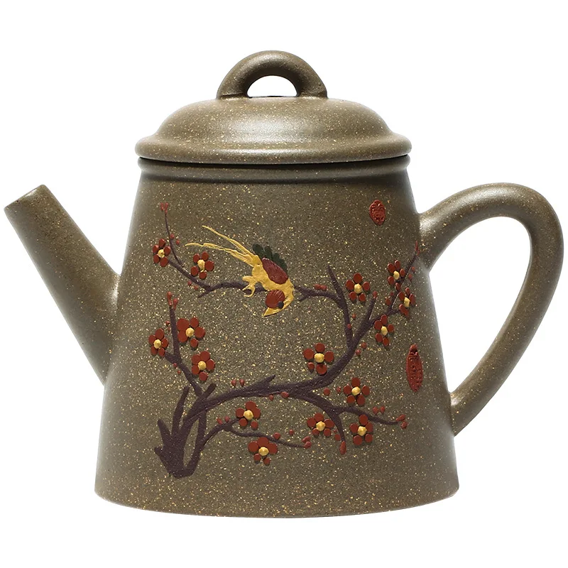 

Origin of tea pot Yixing pure handmade flower tea pot