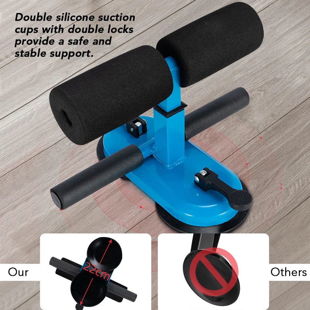 Sit Up Bar Floor Assistant Abdominal Exercise Stand Ankle Support Trainer Workout Equipment for Home Gym Fitness Travel Gear | Спорт и
