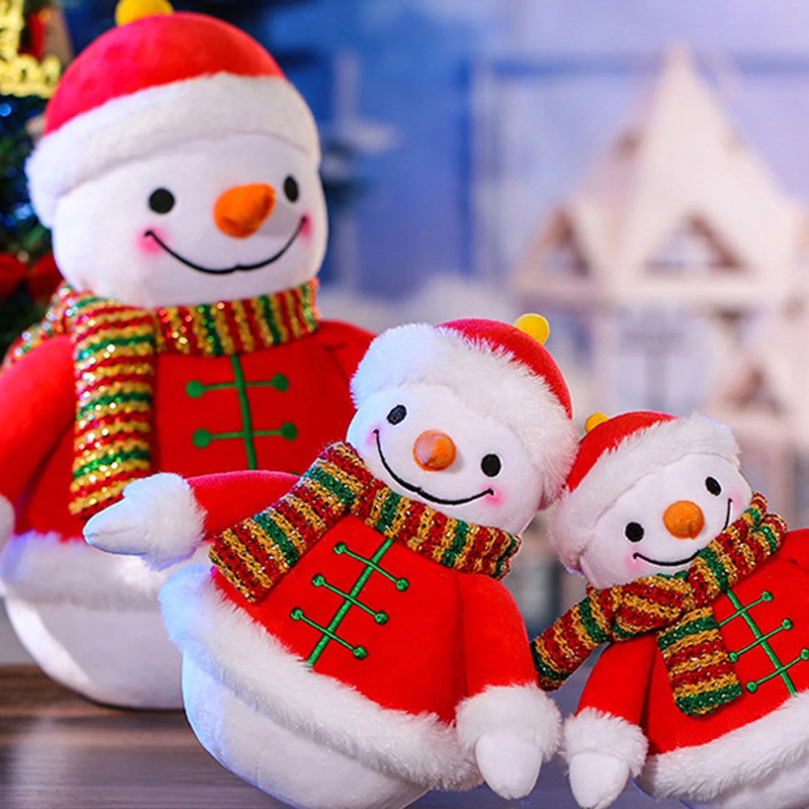 

Pudcoco 18CM Christmas Stuffed Toys Cartoon Snowflake Shaped Doll Plush Toys Festival Cute Toy For Kids Adults