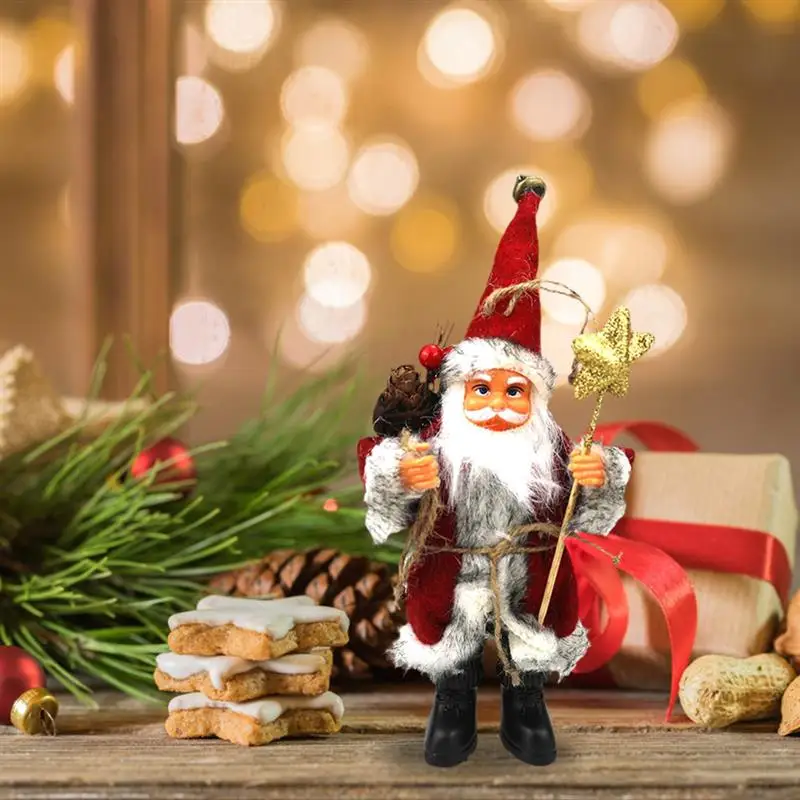 

Украшения для рождественской елки, милые рождественские куклы Санта-Клауса, домашние игрушки, украшения для книжных полок, подоконников, ав...