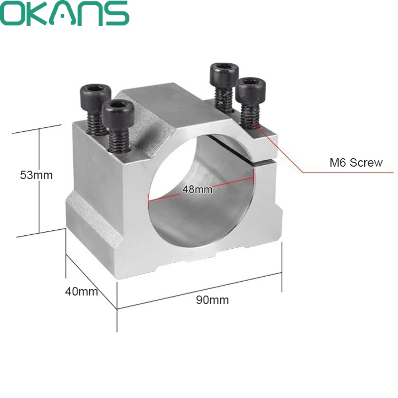 Алюминиевый держатель 48 мм ЧПУ фрезерный станок шпиндель литой алюминий зажим