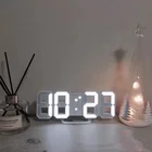Цифровой будильник в скандинавском стиле, настенные часы, настольные часы с повтором сигнала, календарем, термометром, электронные часы, цифровые часы