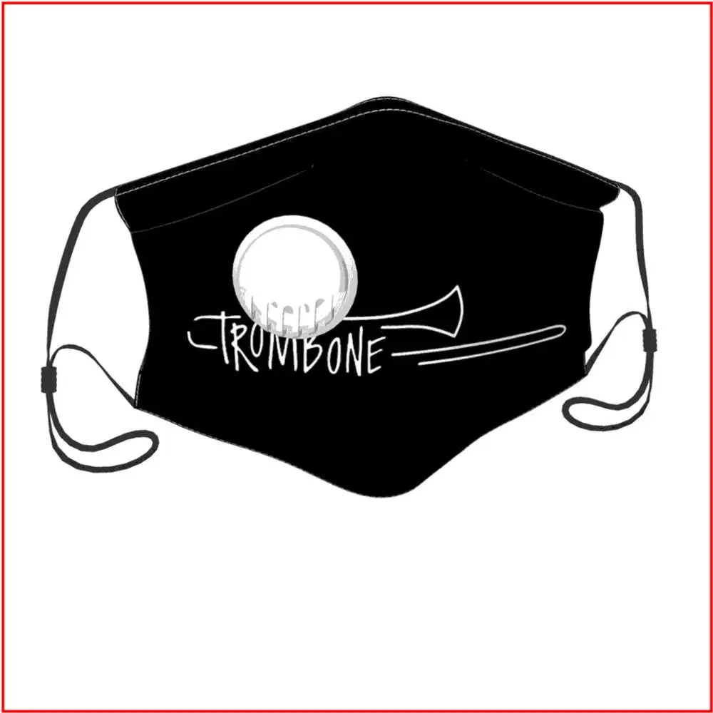 

Trombone Kids Men Women face mask Under Eye Masks Bandana Cute Reusable Breathable Custom Motorcycle