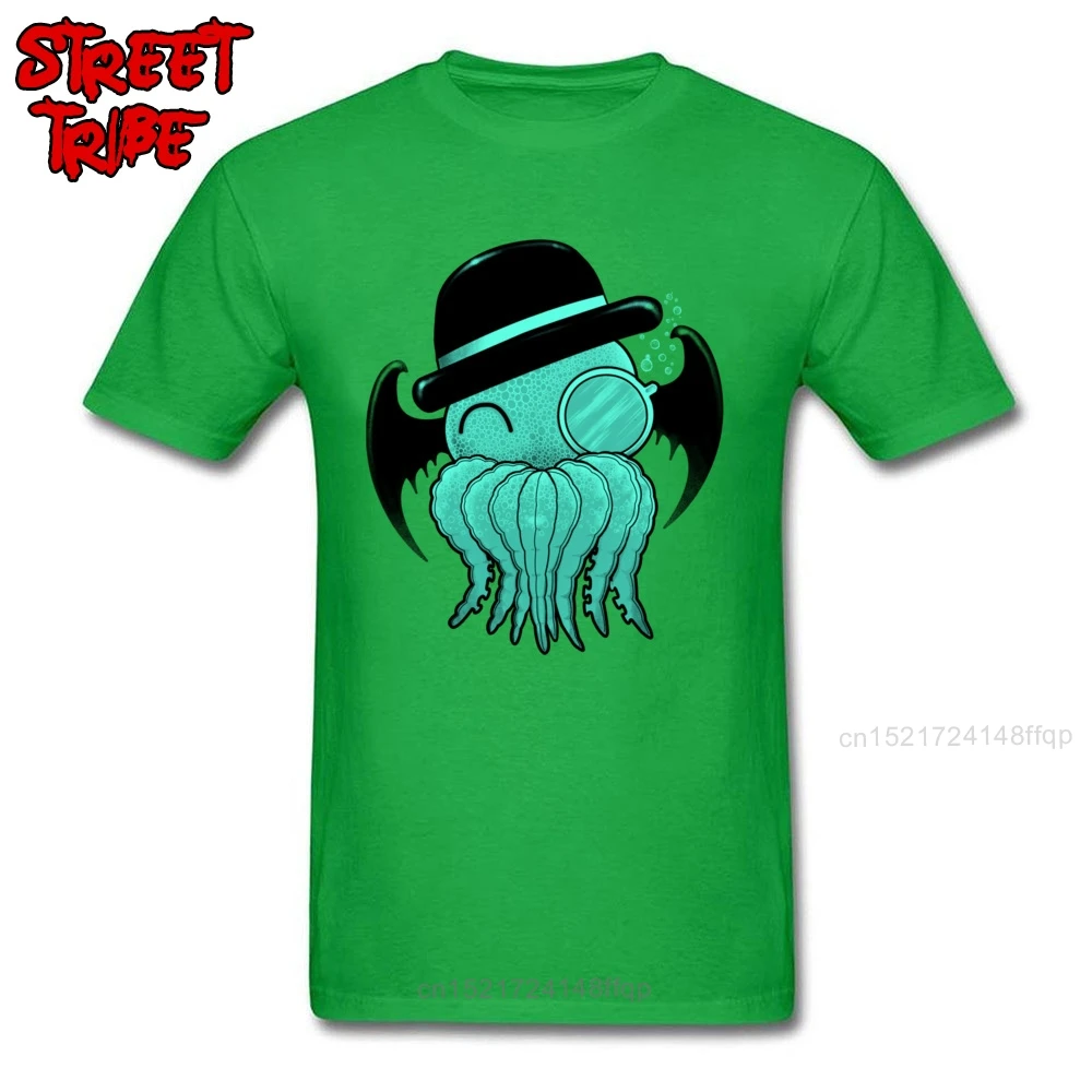 Милая футболка Cthulhu мужские футболки с принтом топы в уличном стиле хлопковая