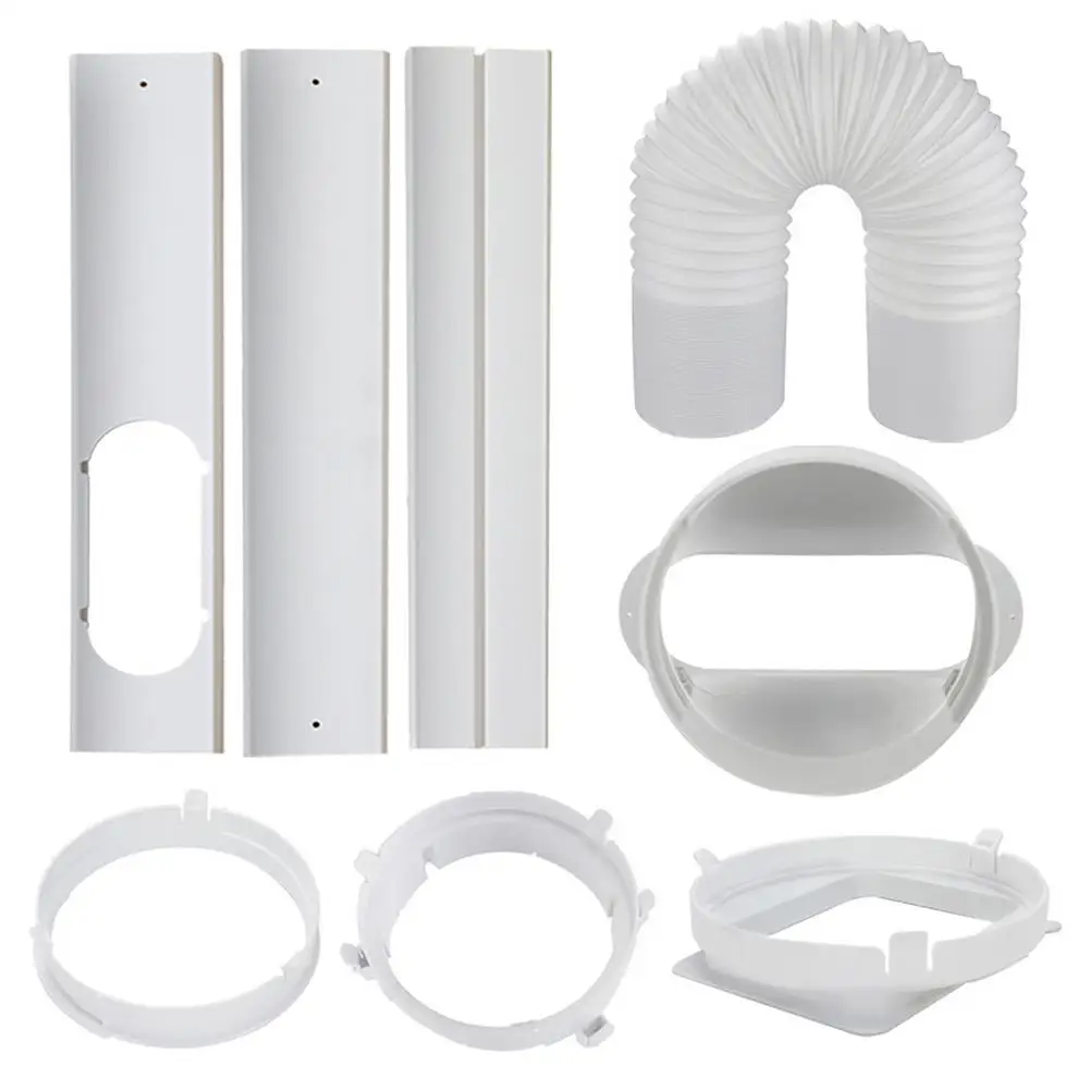 

3pcs 55*10cm Portable Air Conditioner Adjustable Window Sealing Plate Window Sliding Kit Plate Mobile Air Conditioning Baffle