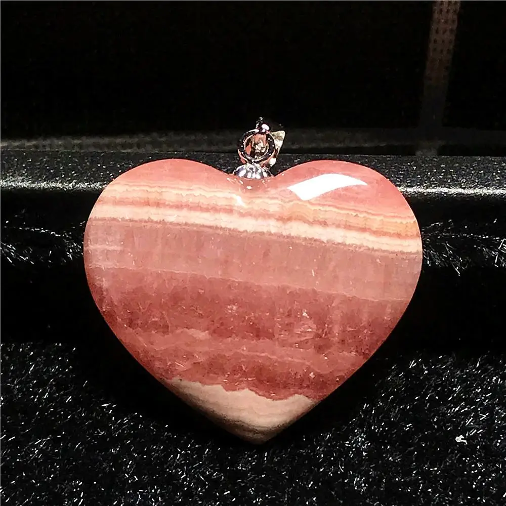 Топ натуральный красный Rhodochrosite кулон ювелирные изделия для женщин леди мужчина