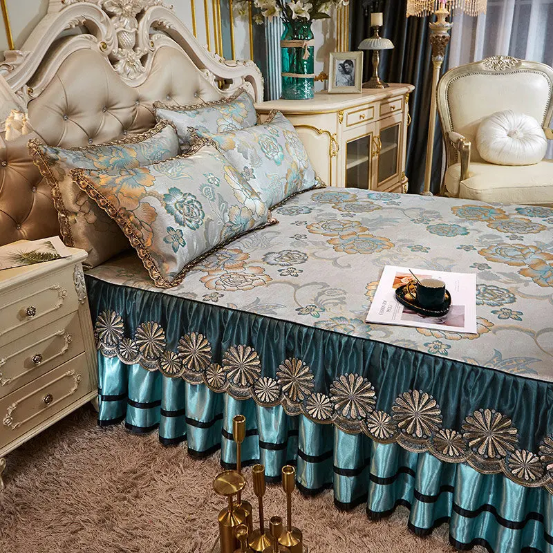 Роскошные жаккардовые летние покрывала для двуспальной кровати складные