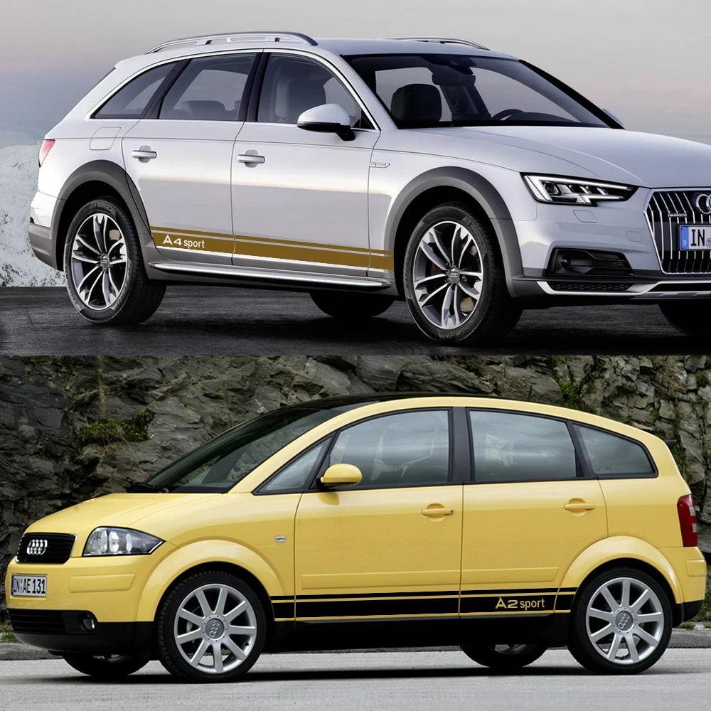 Наклейки на боковые двери автомобиля виниловые Стильные наклейки сделай сам в