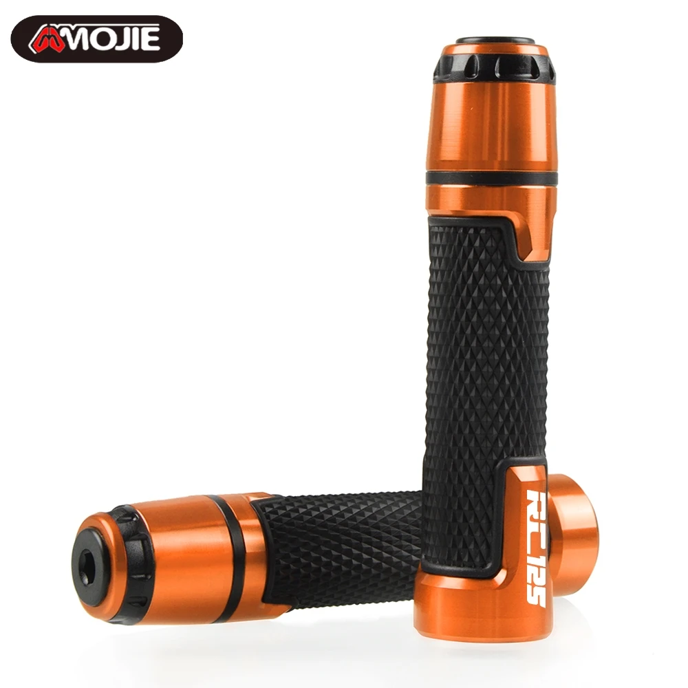 

7/8" 22MM CNC Motorcycle handle grip ends handle bar Motorbike handlebar grips FOR RC125 2011 2012 2013 2014 2015 2016 2017