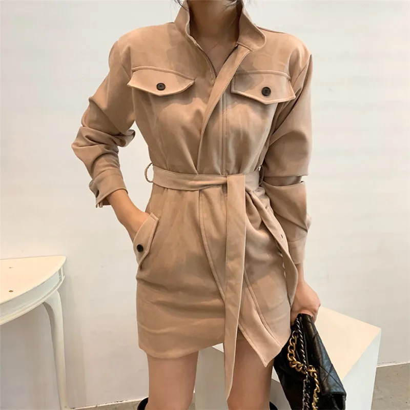 Женская длинная куртка-карго Alien Kitty Повседневная элегантная нежная офисная