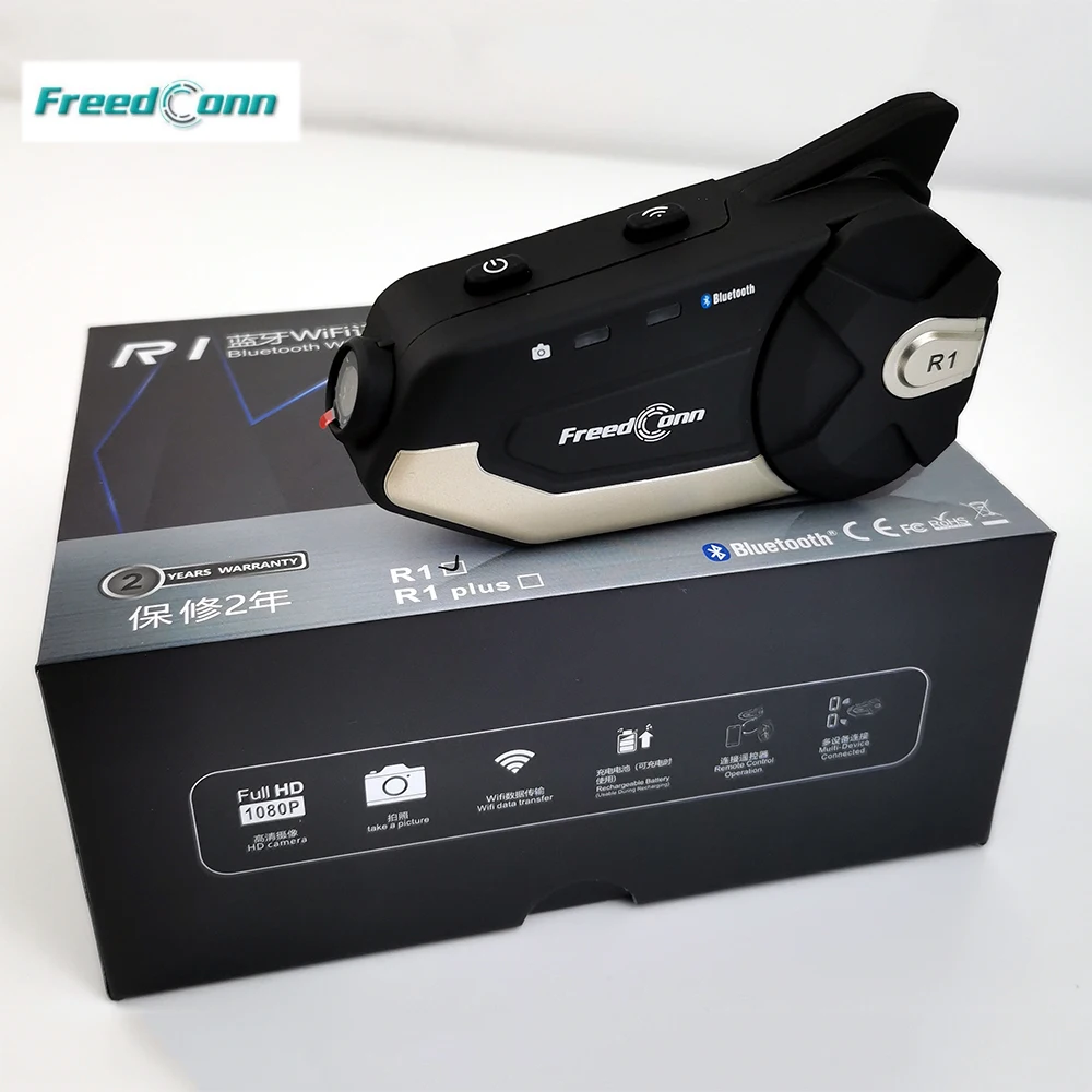 Гарнитура для мотоциклетного шлема HD 1080P WIFI камера Bluetooth-совместимая 4.1 рекордер