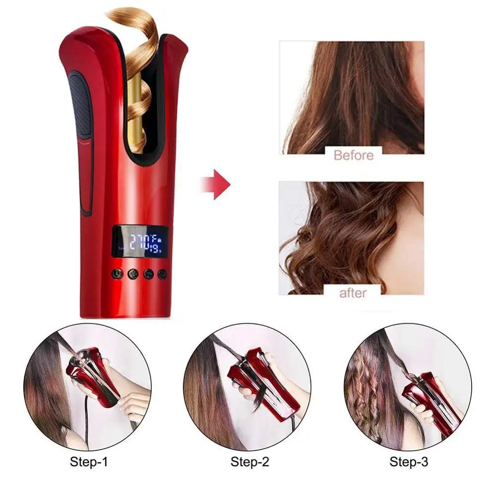 

Hair Curling Iron Beach Waves Automatic Rotating Hair Curler Roller Air Spin N Curl Ceramic Hair Waver Styling Tool Hair Crimper
