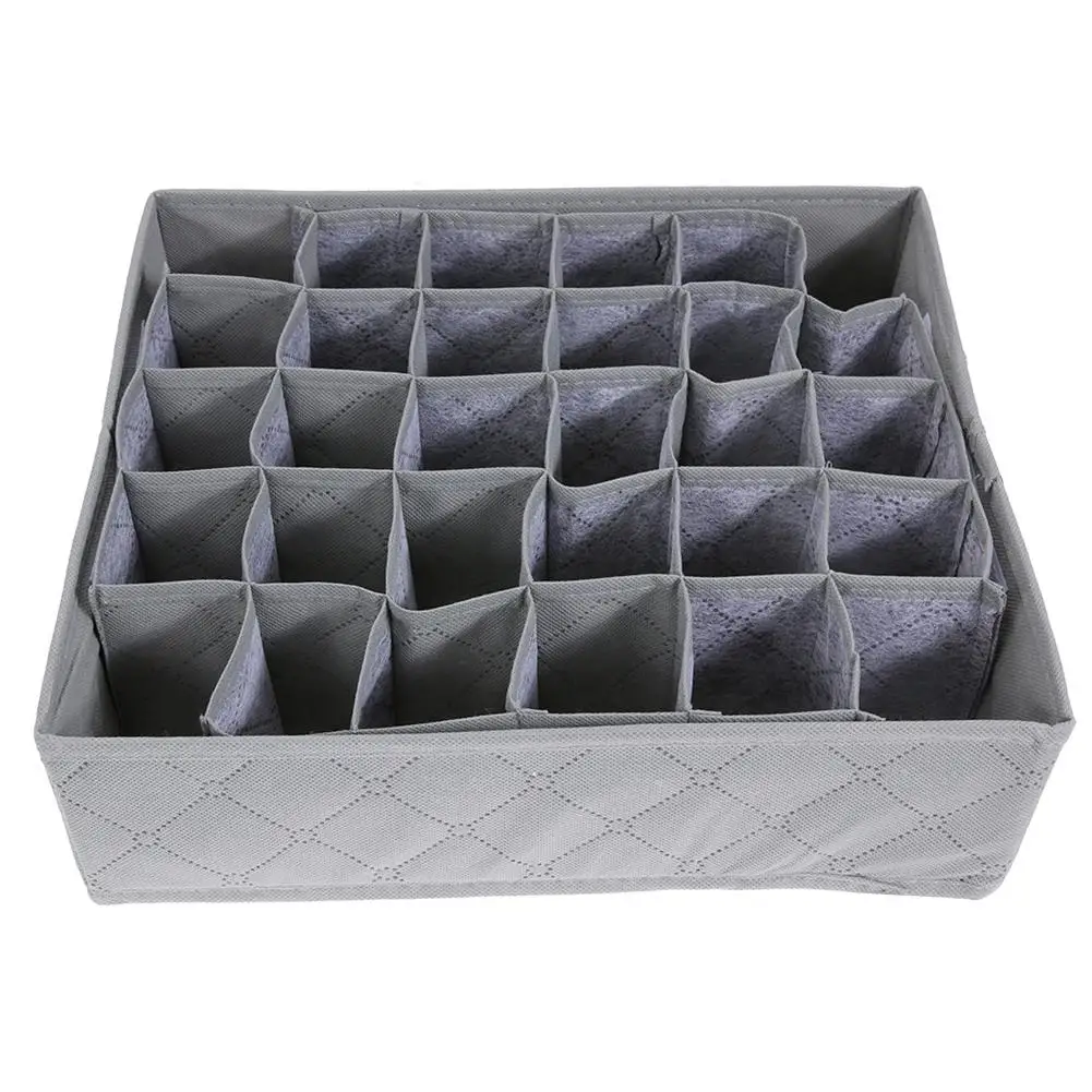 

30 Compartments Foldable Storage Storage Box Drawer Box Clothes Underwear Scarf Bra Socks Storage Drawer Wardrobe Closet Home