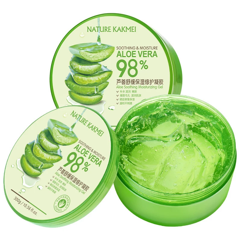 

300g 98% Aloe Soothing Face/Hand/Body Gel Aloe Vera Gel Skin Care Remove Acne Moisturizing Day Cream After Sun Lotions Aloe Gel