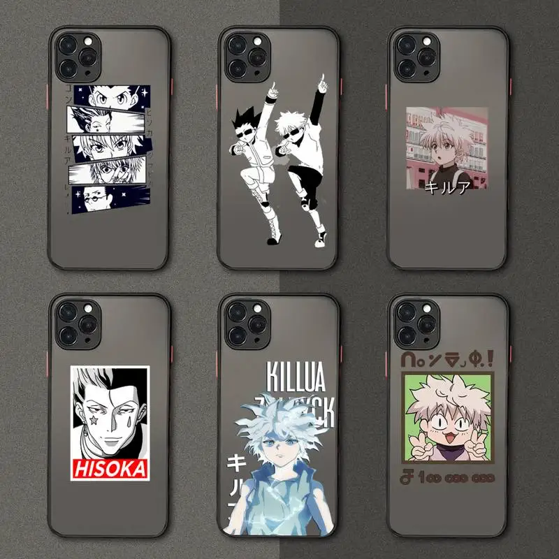 

Hunter X Hunter Killua Zoldyck Hisoka Anime Phone Case matte transparent For iphone 7 8 11 12 plus mini x xs xr pro max cover