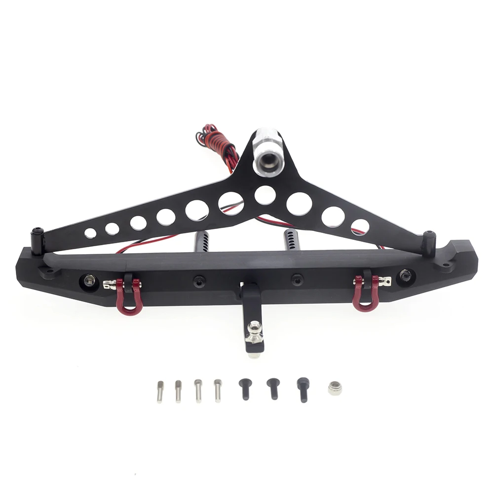 

Metal Rear Bumper with LED lights Screw for 1/10 Traxxas TRX-4 SCX10 iii 90046 High Quality RC Crawler Car Upgrade Parts Spare