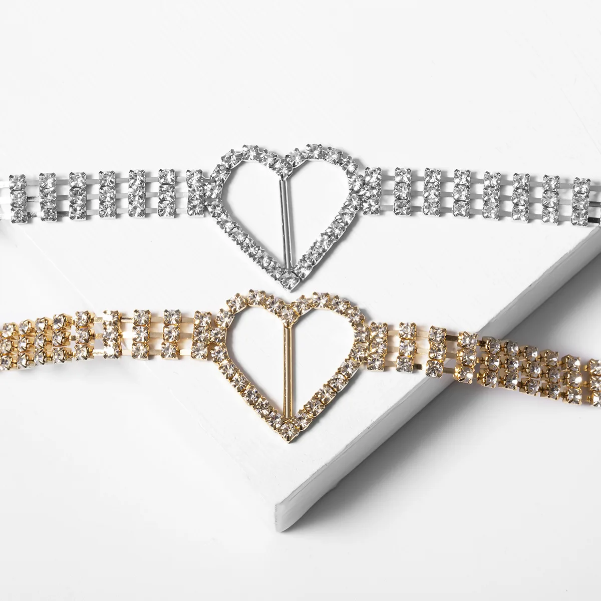 

3 Rows Heart Full Rhinestone Belly Chains Body jewelry Fashion Sexy Shining Trendy beach nightclub Accessories Bohemia