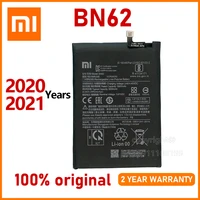 xiao mi original 6000mah bn62 phone battery for xiaomi redmi note9 4g high quality batteries with tracking number