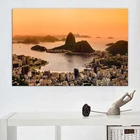 Холст с рисунком бразильского пейзажа в Рио-де-Жанейро, художественный плакат, картина на стену для гостиной, украшение для дома с рамкой