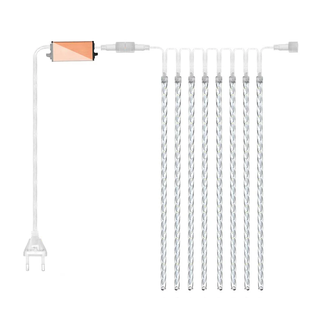 

30cm 8 Tubes LED Meteor Shower Lights Garland Waterproof Fairy Lights for Christmas Wedding Party Garden Street Decoration