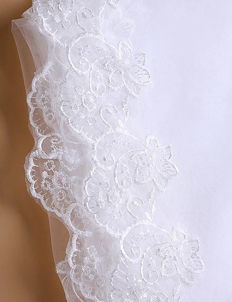 

Bridal Veil Ivory White 1 Layer 3 M Lace Com Renda Veil Wedding Bride Wedding Sails Accessories Bikes De Novia Veu De Noiva