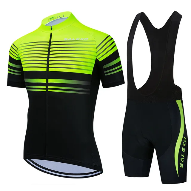 

Cycling Jersey Triathlon 2021 Men's Summer Short Sleeve Cycling Suit Set 19D Cycling Shorts Mountain Bike Maillot Ropa Ciclismo