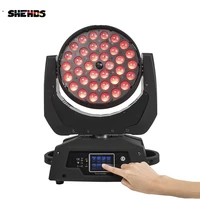 led 36x12w rgbw wash zoom moving head lighting touch screen dmx 16ch dj disco stage effect party bar theater lighting equipment