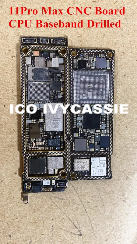Для iPhone 11Pro Max плата с ЧПУ просверленная ЦП Baseband iCloud блокированная материнская