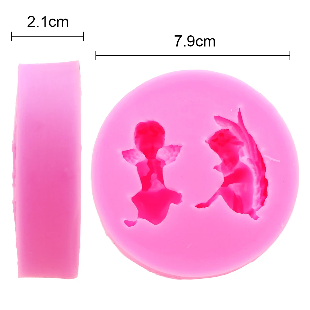 

Creative Cake Mold Angel Baby Cake Mould Cute Kid Cake Mold Fondant Biscuit Cake Decoration Silicone Mould