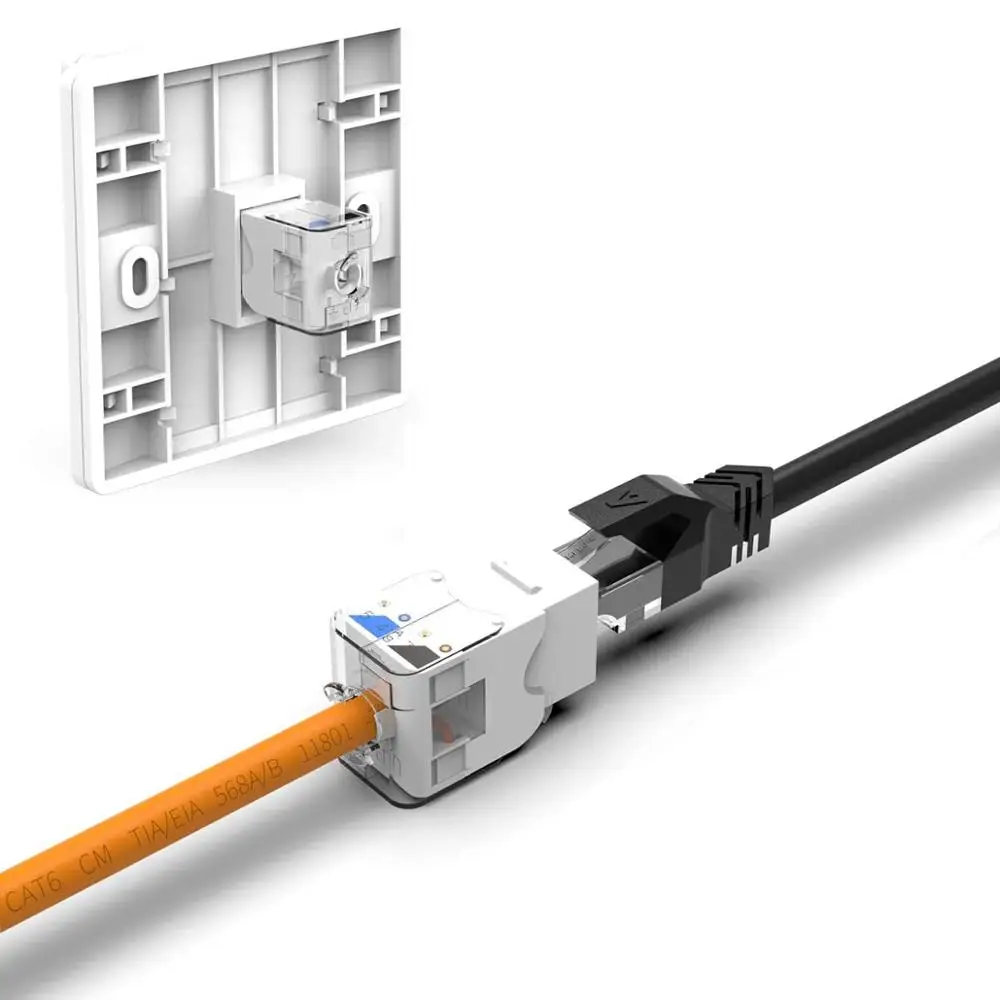 AMPCOM (UL Listed) 10 шт Keystone Jack CAT5e инструмент без RJ45 UTP пускового инструмента требуется