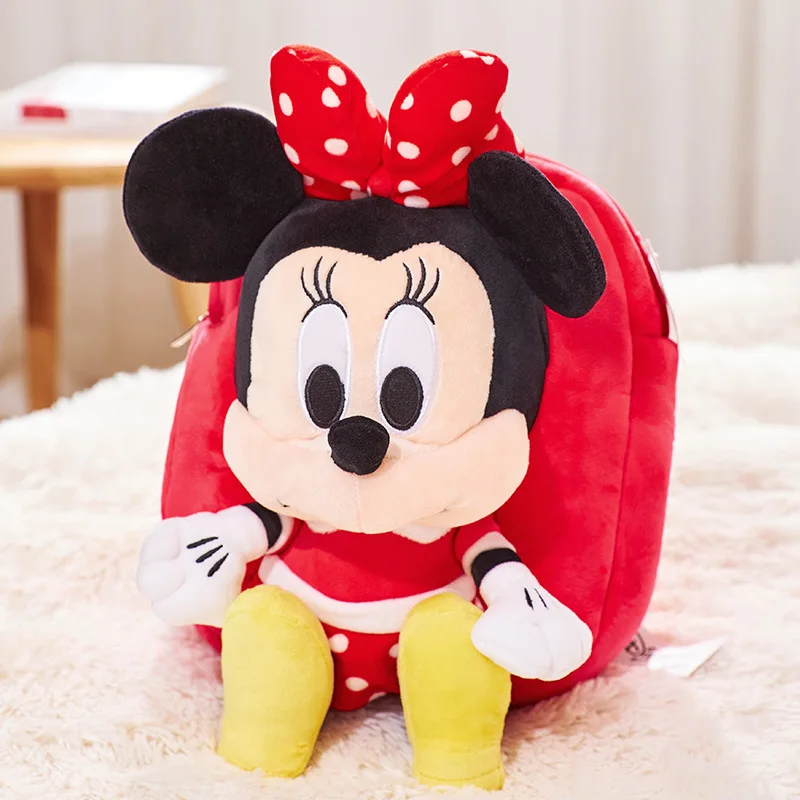 

Genuine Mickey Minnie Schoolbag Stitch Tigger Backpack Children's Primary School Birthday Ragdoll Girls Birthday Gift Backpack