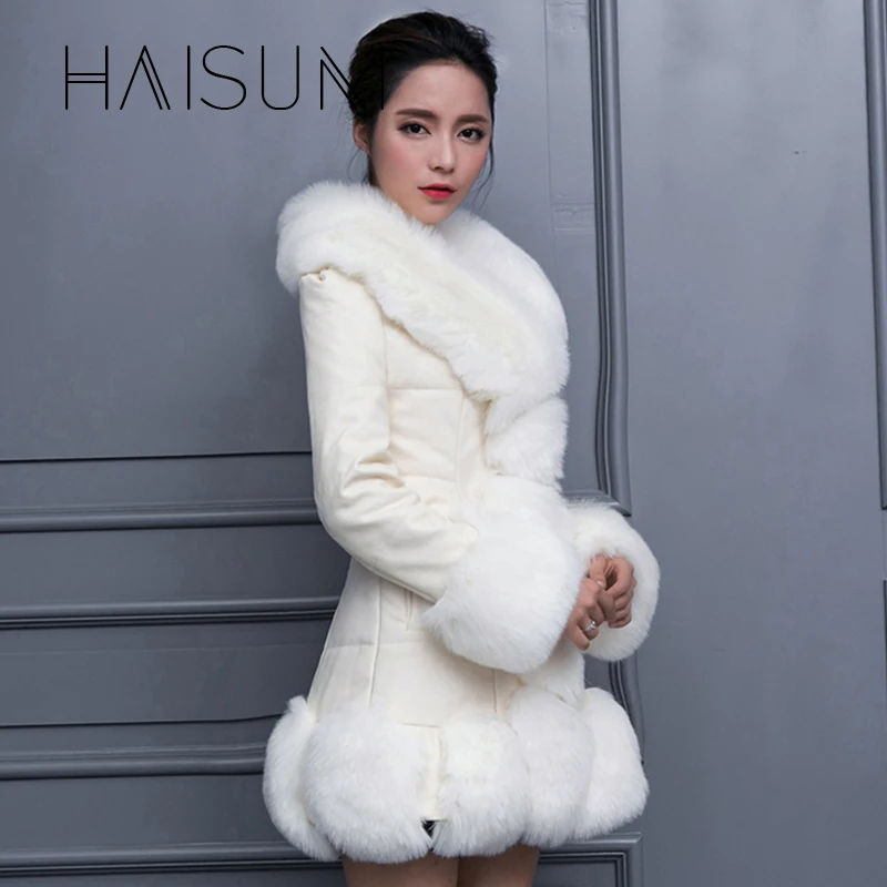 Женское пальто с искусственным мехом Nv043 длинное теплое зимнее 4 вида цветов