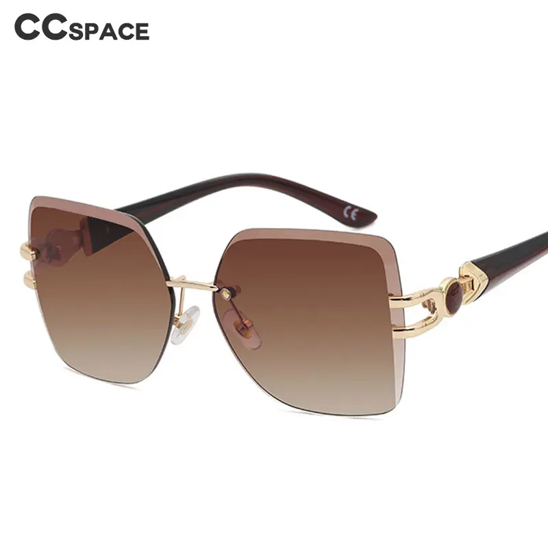 49089 бескаркасные квадратные роскошные солнцезащитные очки для мужчин и женщин