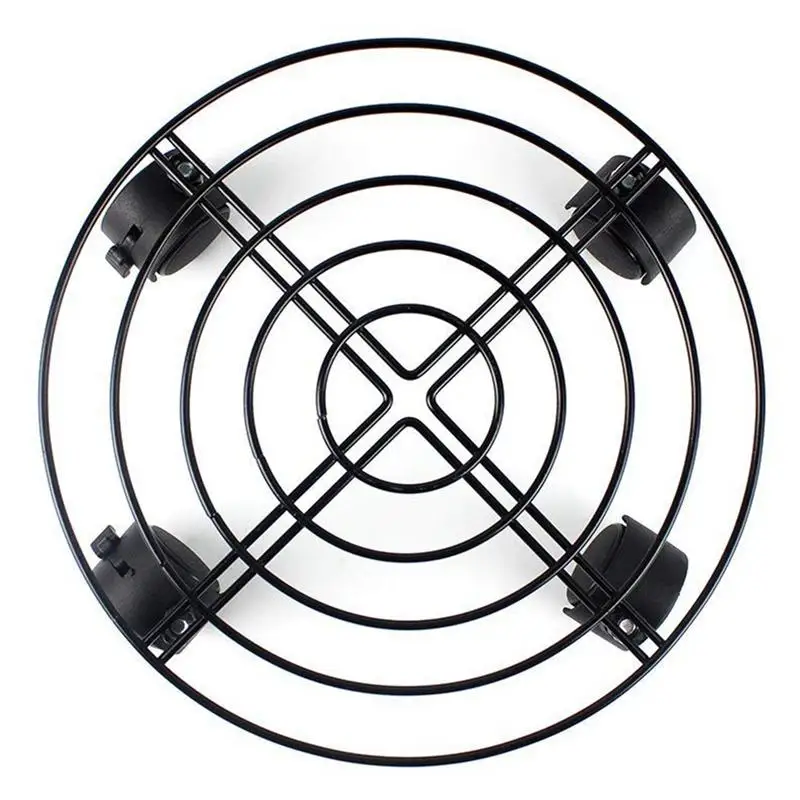 Металлический цветочный горшок стенд-тележка Caddy на колесах Крытый открытый