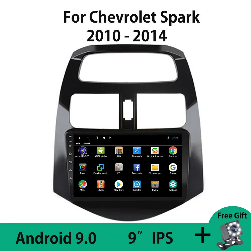 

Android 9.0 Car GPS Navigation Autoradio Stereo Radio Player For Chevrolet Spark M300 2010 2011 2012 2013 2014 Split Screen USB