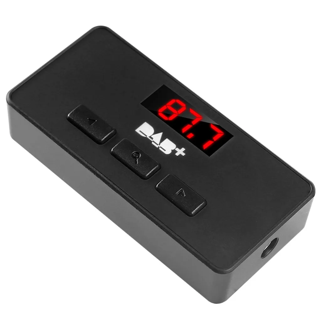 Высококачественный черный DAB+ fm-передатчик светодиодный дисплей цифровой вещательный приемник коробка и аудио выход Переключение# P20