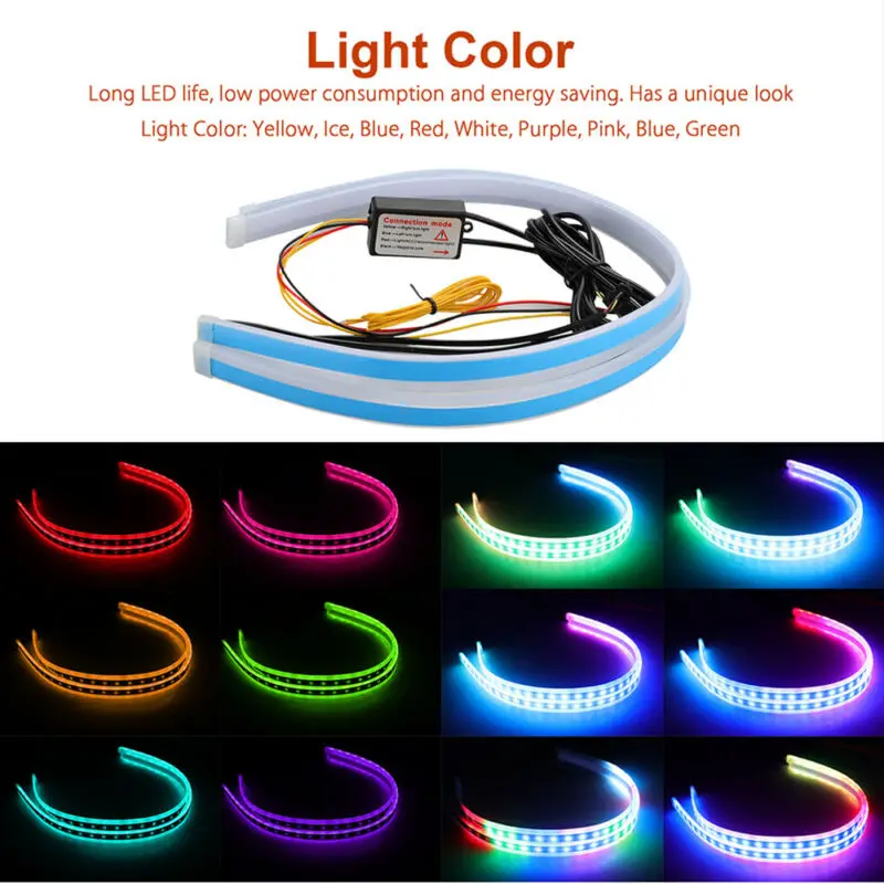 

Flexible Led Light Strips Car LED Headlight Strip Light Daytime Running