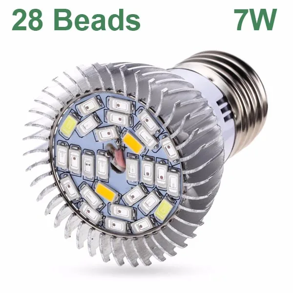 7w28beads Светодиодный светильник для выращивания, 5 В, USB, фитолампия, светодиодный, полный спектр, фито-лампа, фито-лампа для комнатных овощей, цветов, растений, палаточная коробка, фитолампа - Испускаемый цвет: 7w28beads