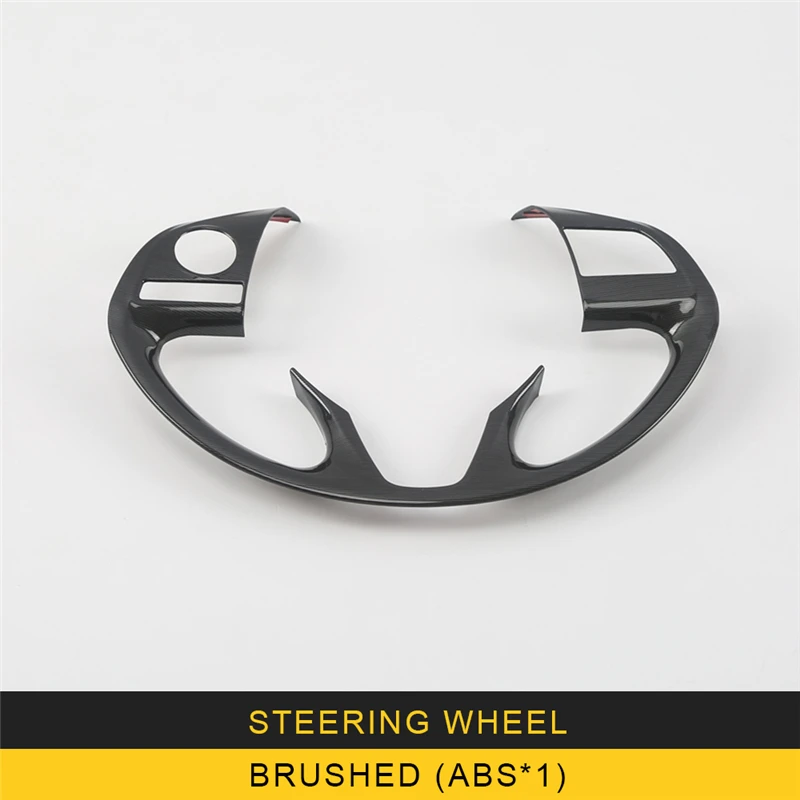 

CAR MANGO Car Styling Steering Wheel Button Switch Panel Cover Frame Sticker Interior Accessories for Mitsubishi Outlander 2017